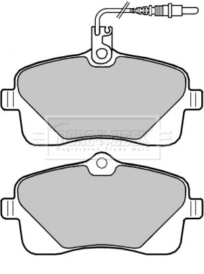BORG & BECK Комплект тормозных колодок, дисковый тормоз BBP2305